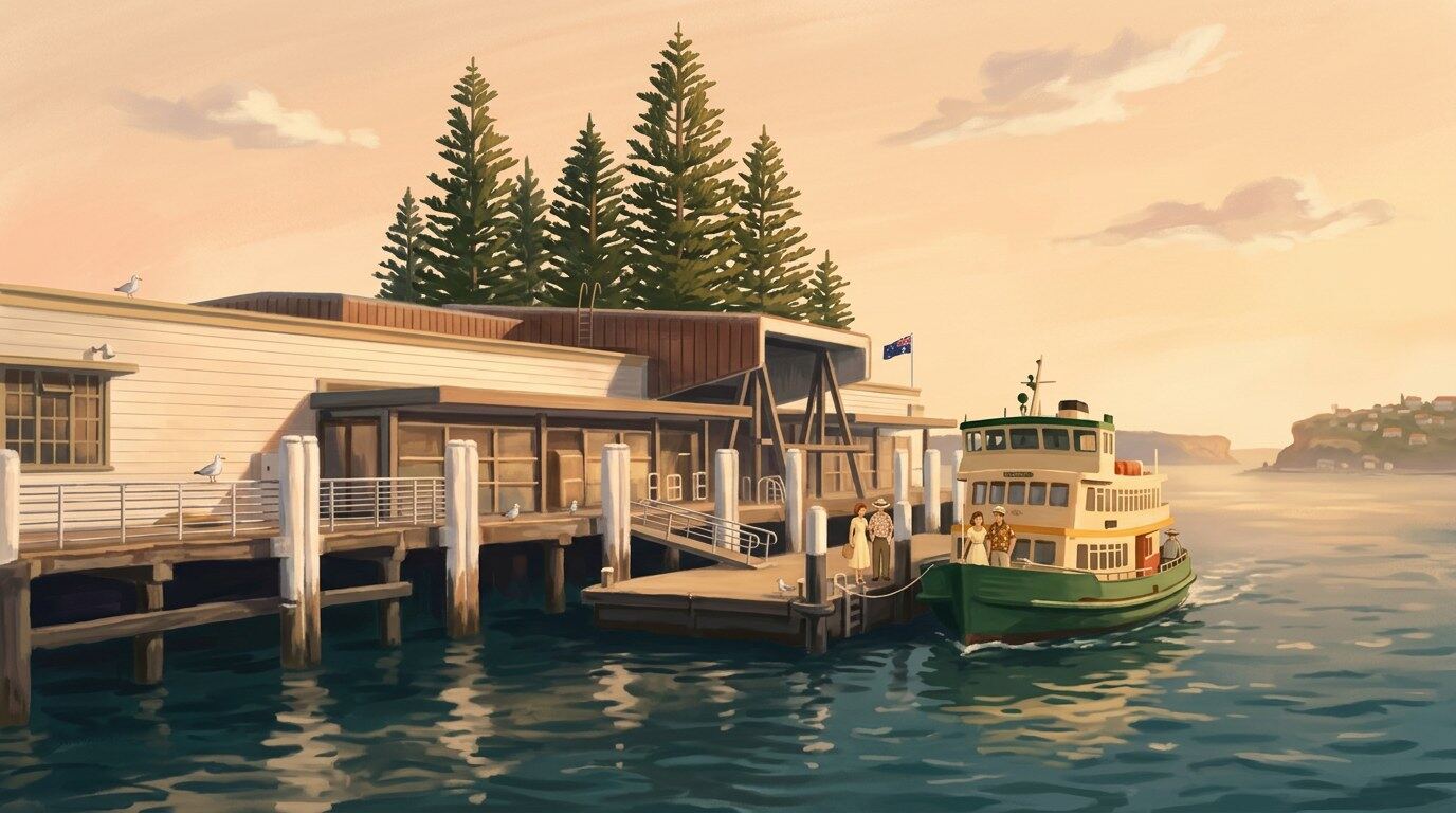 The ferry is half the holiday.